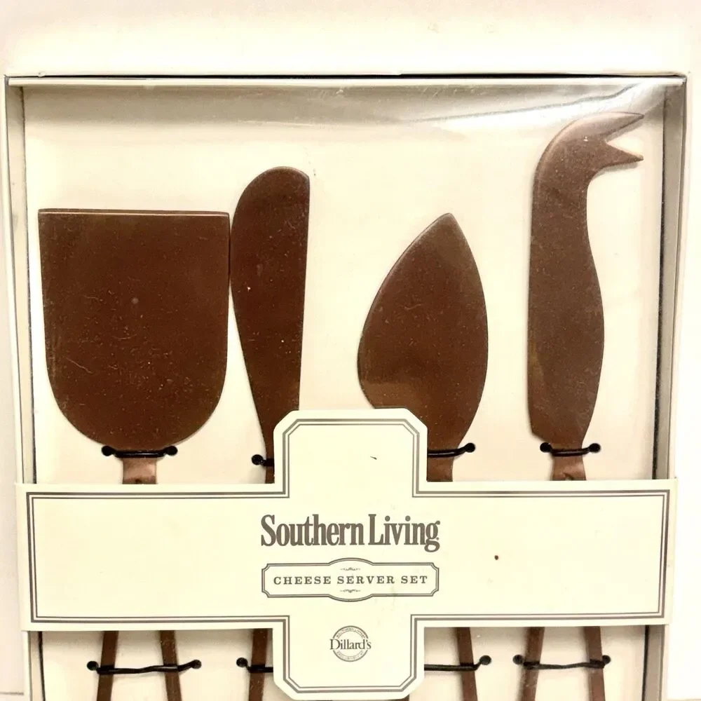 Southern Living Copper Tone Cheese Server Set 4 Pc NEW